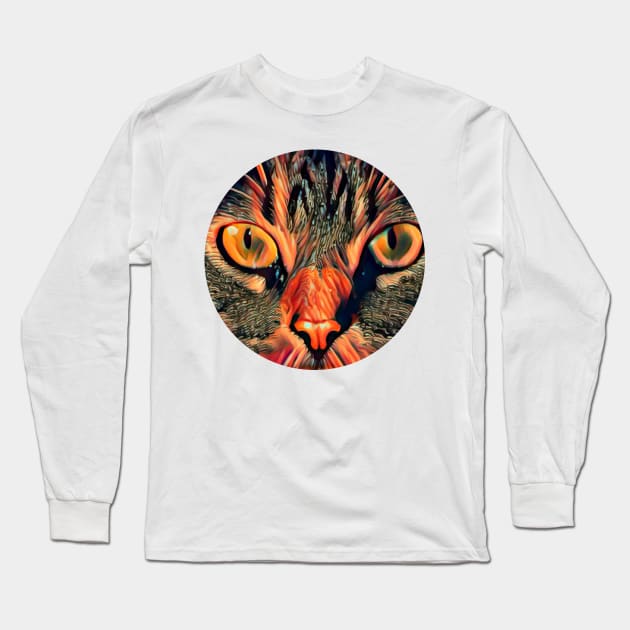 Furry floppy cat Long Sleeve T-Shirt by GoranDesign